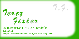 terez fixler business card